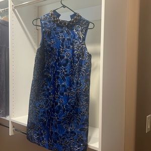 Lilly Pulitzer Brandi Shift Dress size 6 Grotto twilight floral brocade $278 NWT